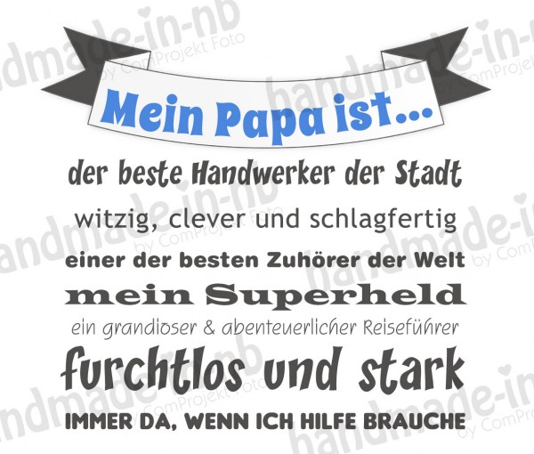 Tasse zum Vatertag Mein Papa ist der beste.... | www ...